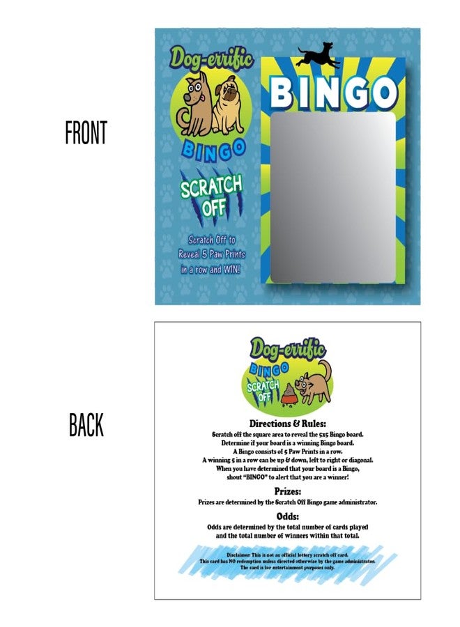My Scratch Offs 26 Pack Puppy Dog Scratch Off Bingo Card Party Favors for Animal Lovers (Dog Bingo) - Image 3